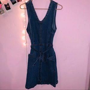 Jean dress with jean belt